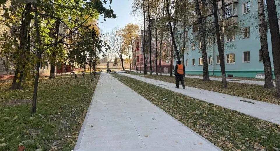 В Люберцах завершают благоустройство сквера на Куракинской
